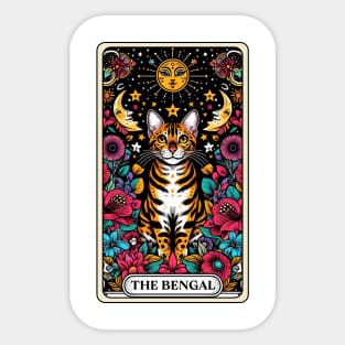 Bengal  Cat Tarot Card Sticker